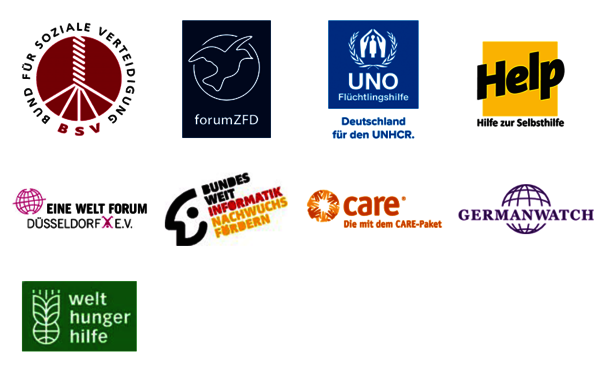 Logos Einsatzstellen Zivilgesellschaftliche Akteure