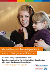 Plakat des Programms FSJ/BFD im sozialen Bereich